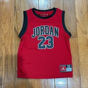 Jordan Red & Black 23 Kids Basketball Jersey
